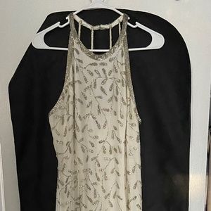Laurence Kazar Paris-New York vintage beaded silk evening wedding dress